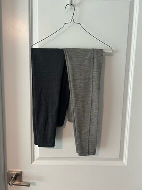 American Eagle Outfitters Black & Gray Active Leggings Duo